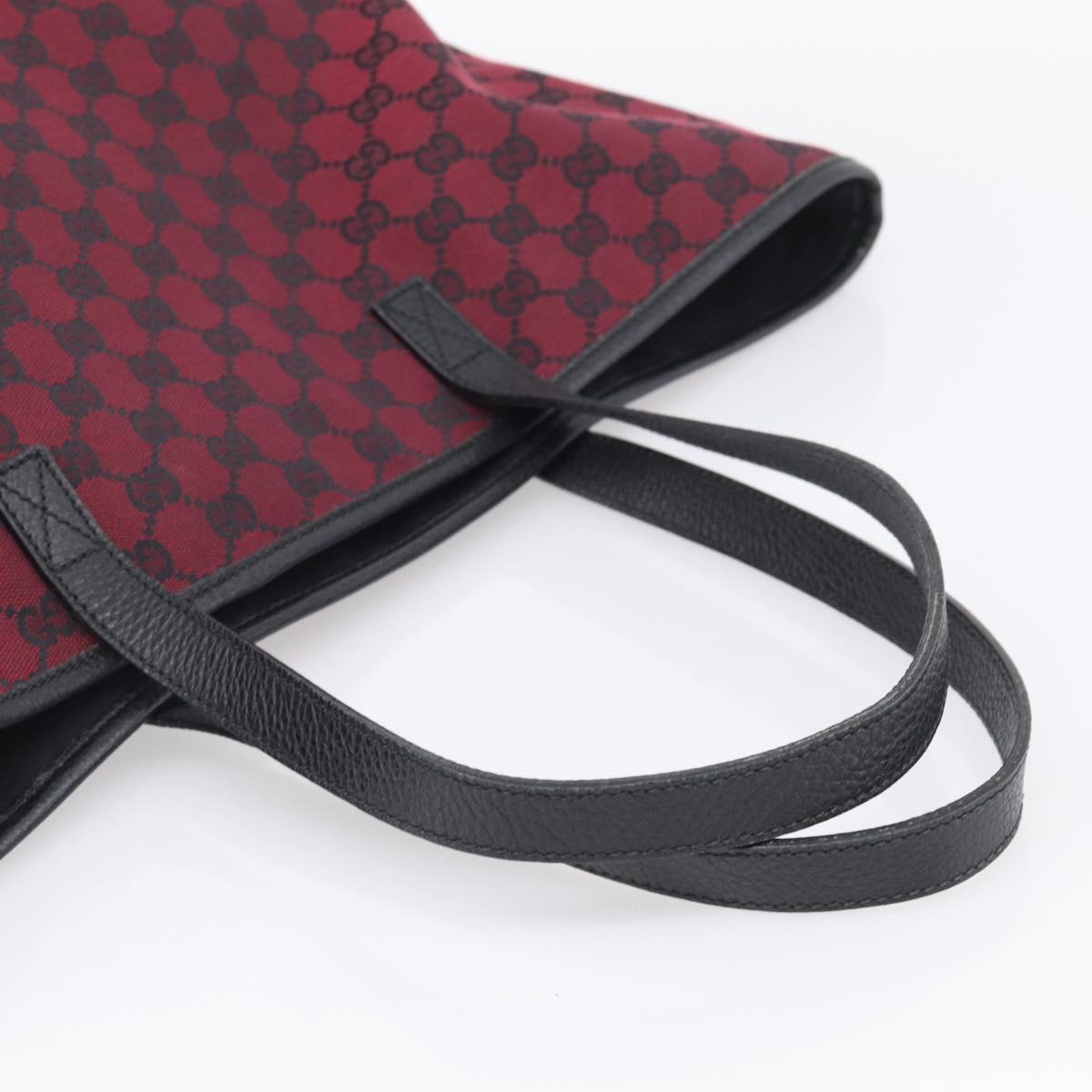 GUCCI GG Canvas Tote Bag Red 238696 Auth ka6948A