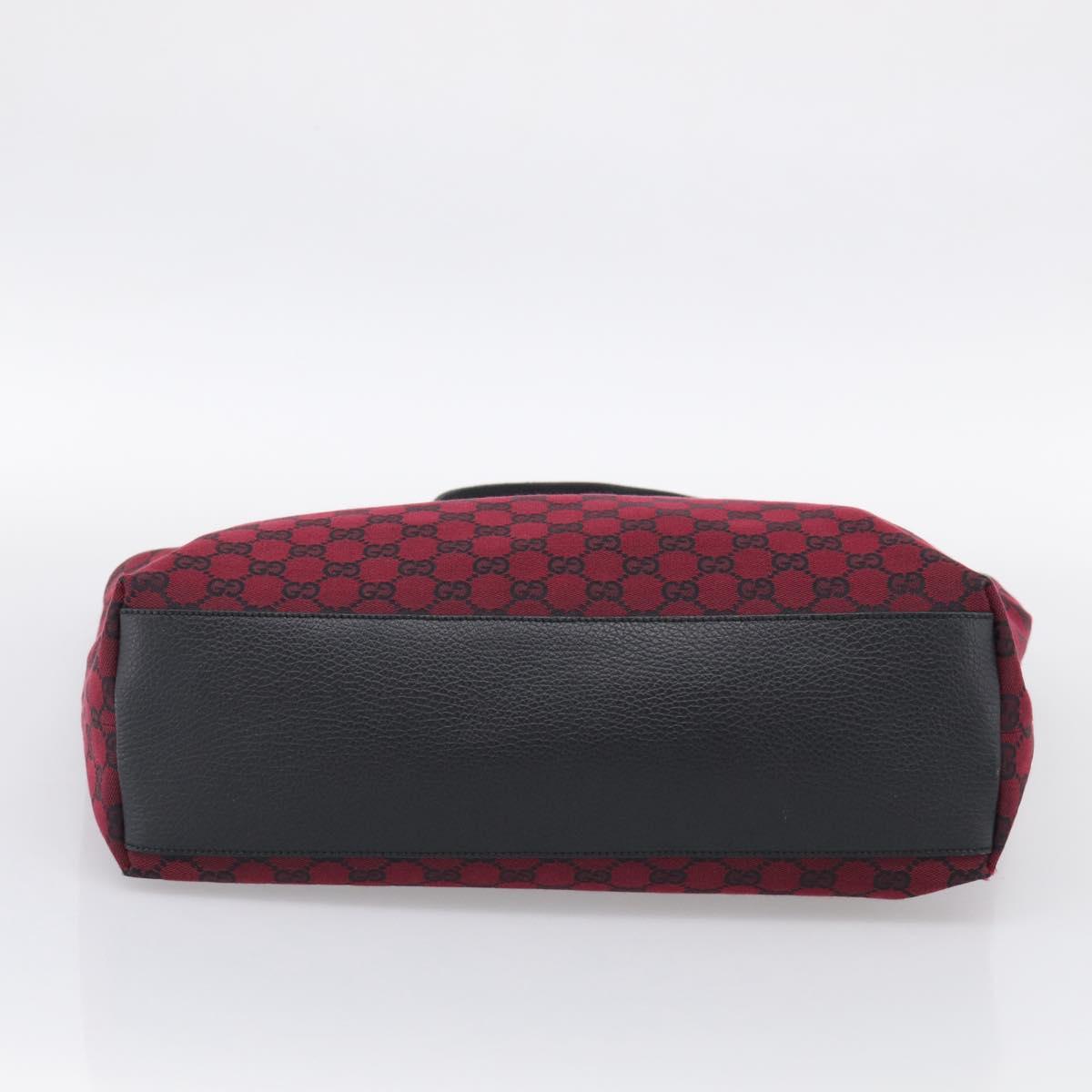 GUCCI GG Canvas Tote Bag Red 238696 Auth ka6948A