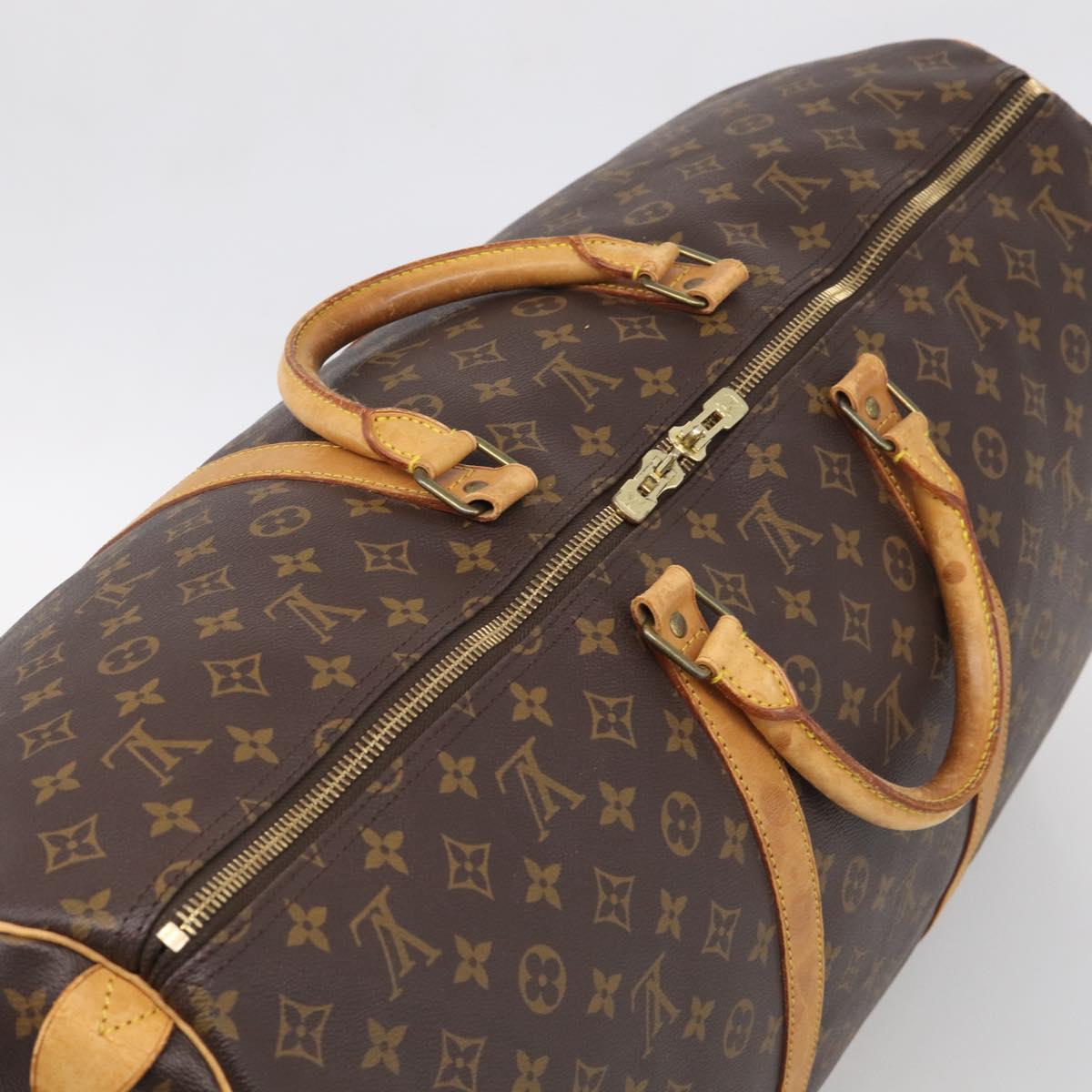 LOUIS VUITTON Monogram Keepall 60 Boston Bag M41422 LV Auth ka6949