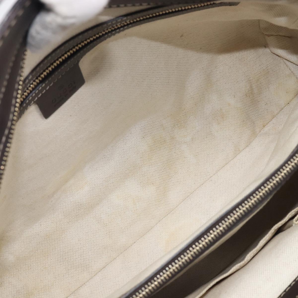 GUCCI GG Canvas Web Sherry Line Princi Hand Bag Beige Gold 257063 Auth ka6951V