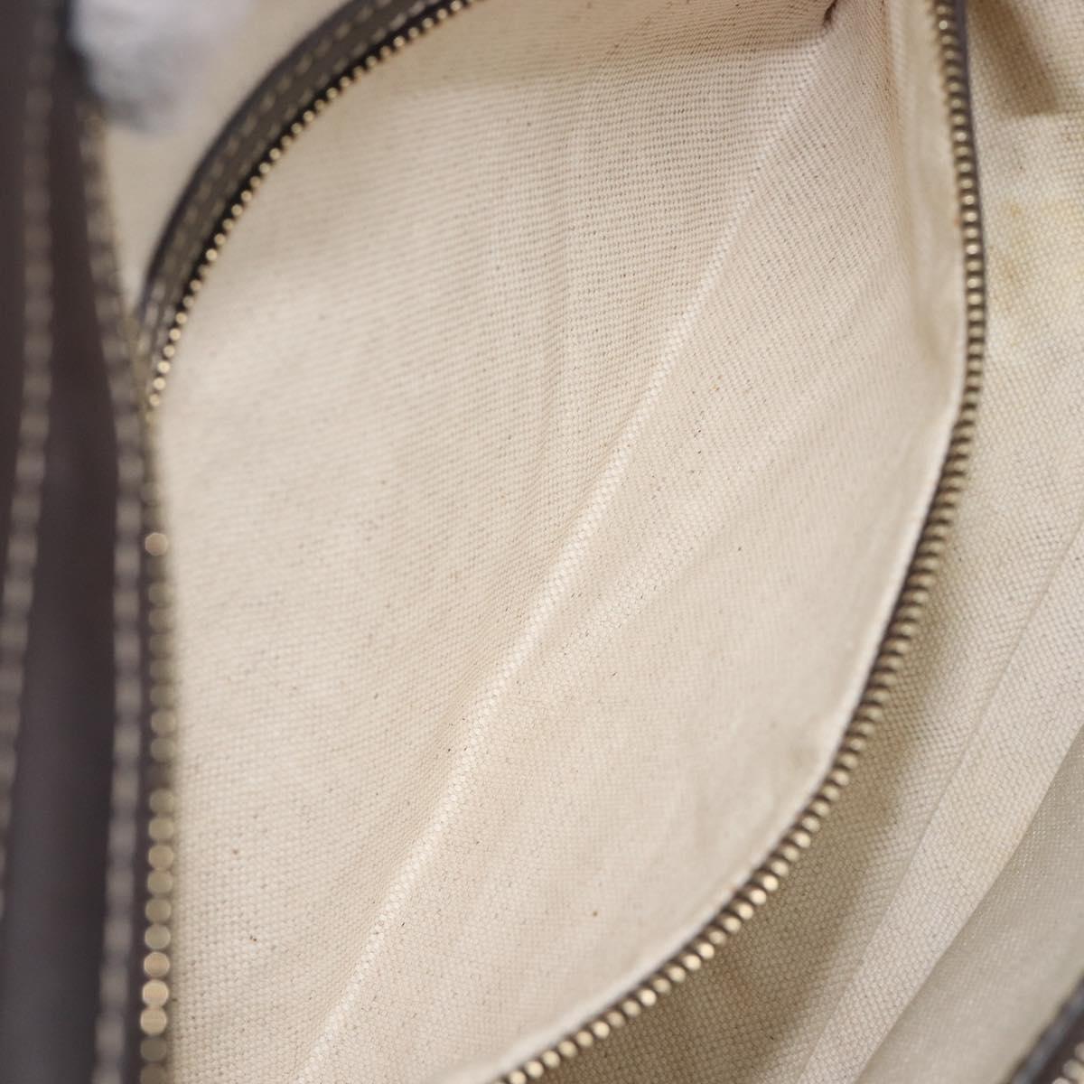 GUCCI GG Canvas Web Sherry Line Princi Hand Bag Beige Gold 257063 Auth ka6951V
