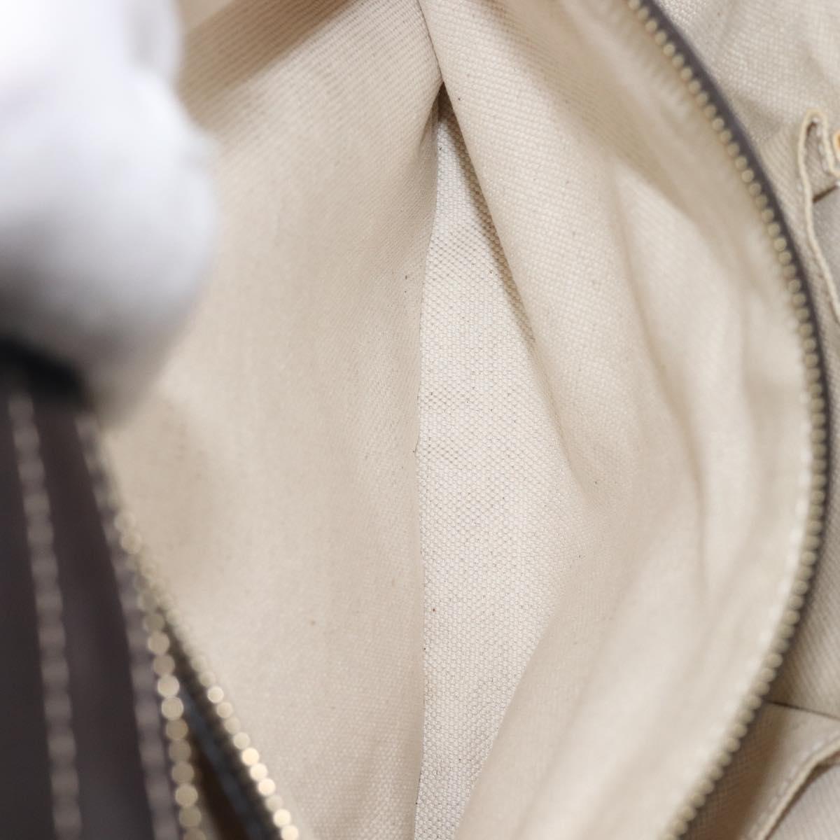 GUCCI GG Canvas Web Sherry Line Princi Hand Bag Beige Gold 257063 Auth ka6951V