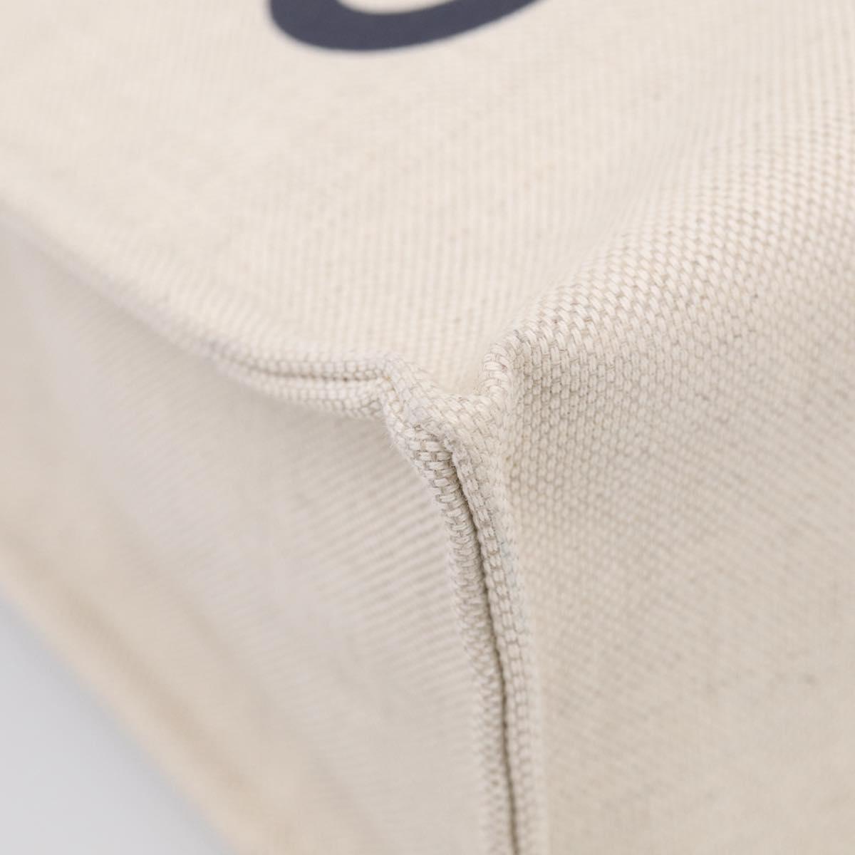 GUCCI Tote Bag Canvas 2way Ivory Silver 772144 Auth ka6953V