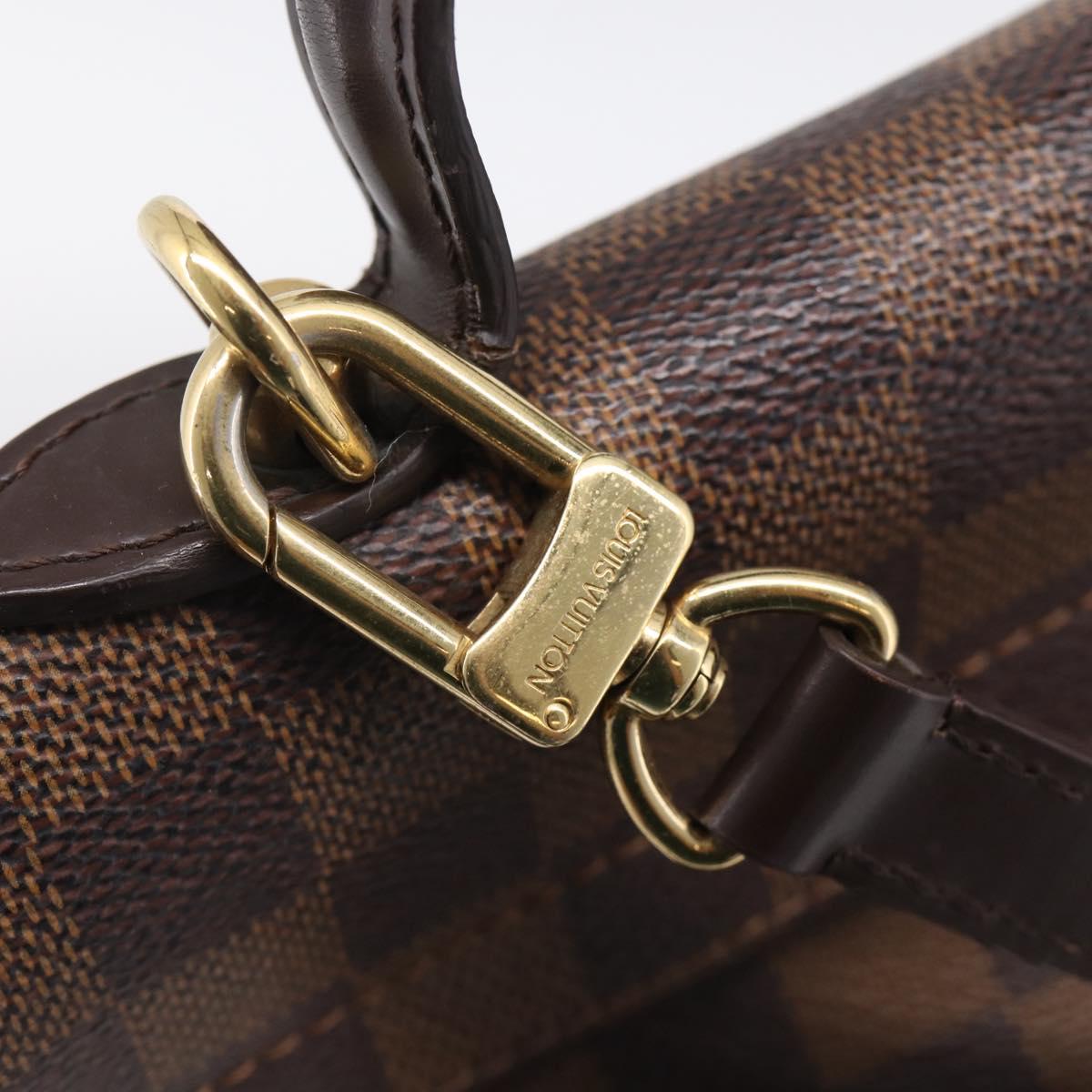 LOUIS VUITTON Damier Ebene Bergamo PM Hand Bag 2way N41167 LV Auth ka6956A