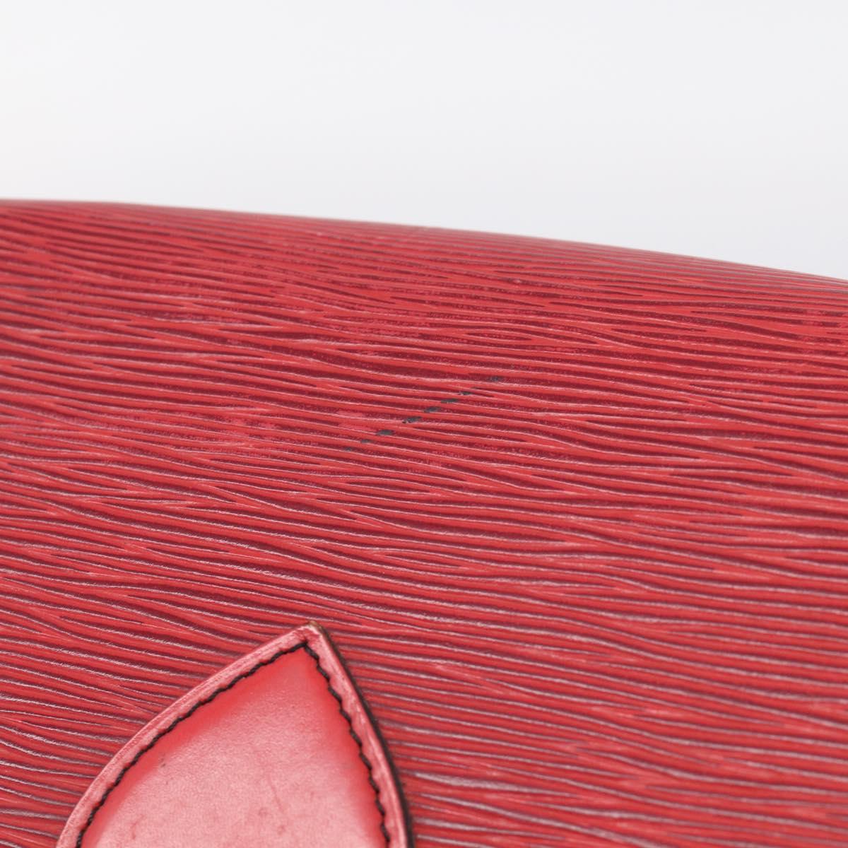 LOUIS VUITTON Epi Cartouchiere MM Shoulder Bag Red M52247 LV Auth ka6960