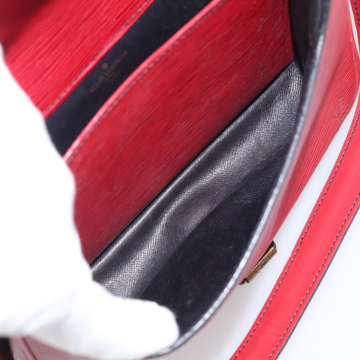 LOUIS VUITTON Epi Cartouchiere MM Shoulder Bag Red M52247 LV Auth ka6960