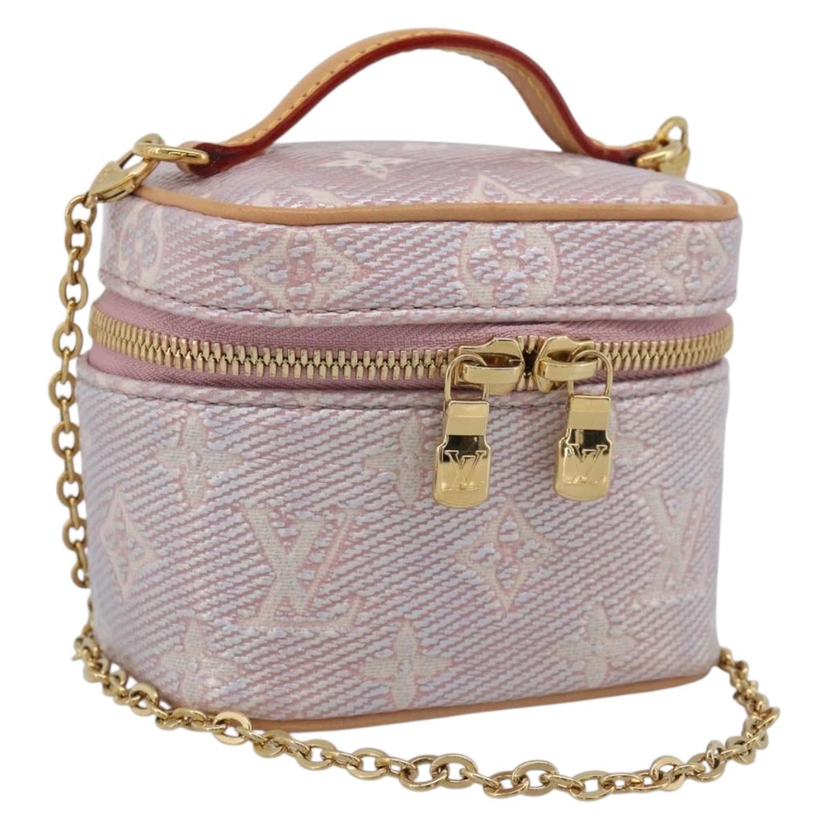 LOUIS VUITTON Monogram micro vanity Shoulder Bag Pink M82527 LV Auth ka6964SM