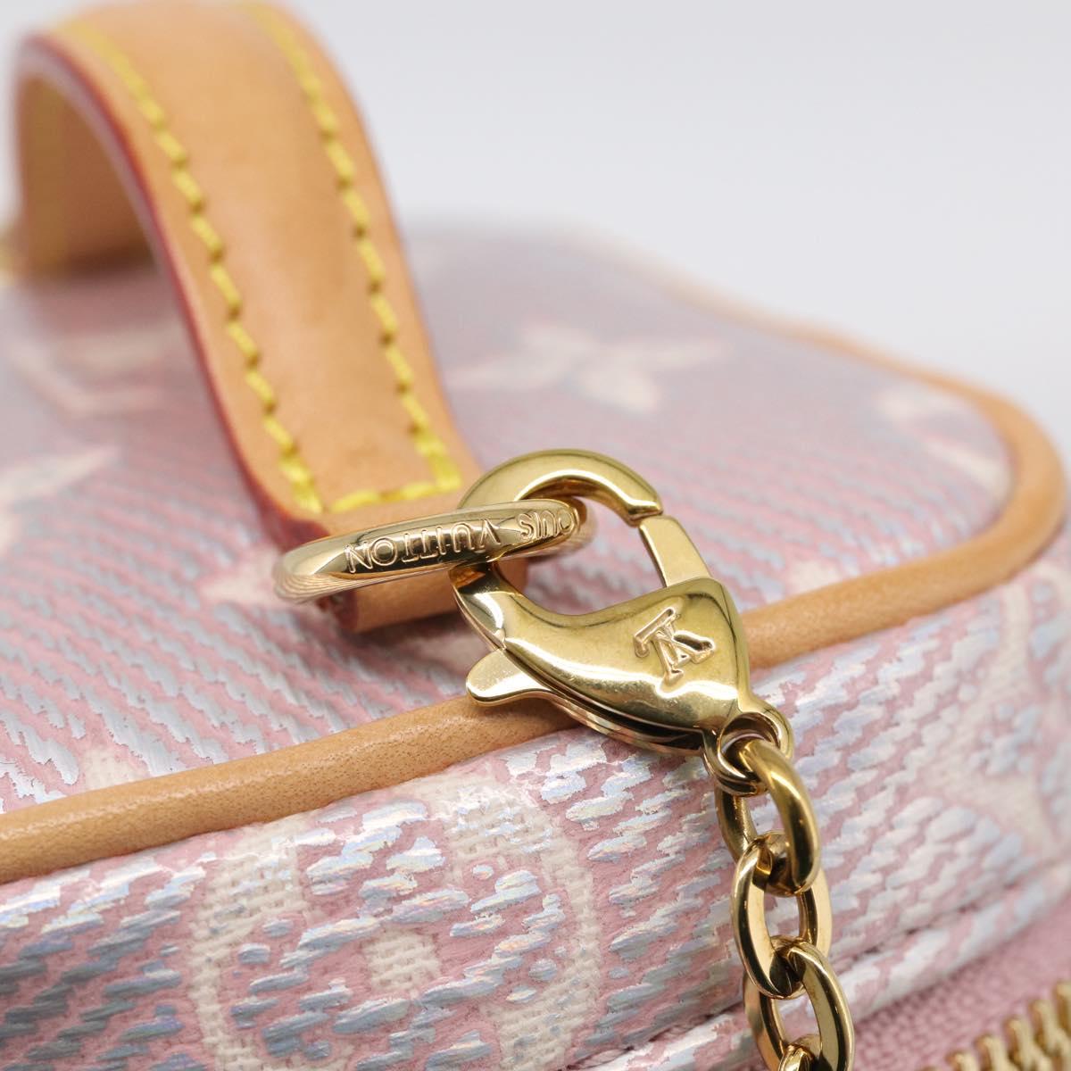 LOUIS VUITTON Monogram micro vanity Shoulder Bag Pink M82527 LV Auth ka6964SM