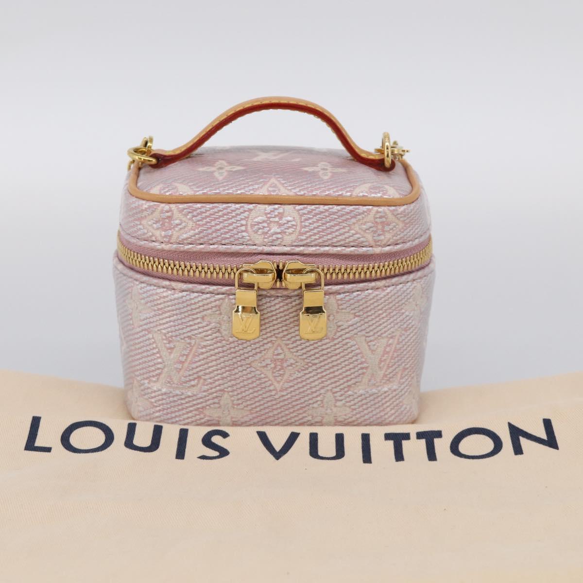LOUIS VUITTON Monogram micro vanity Shoulder Bag Pink M82527 LV Auth ka6964SM