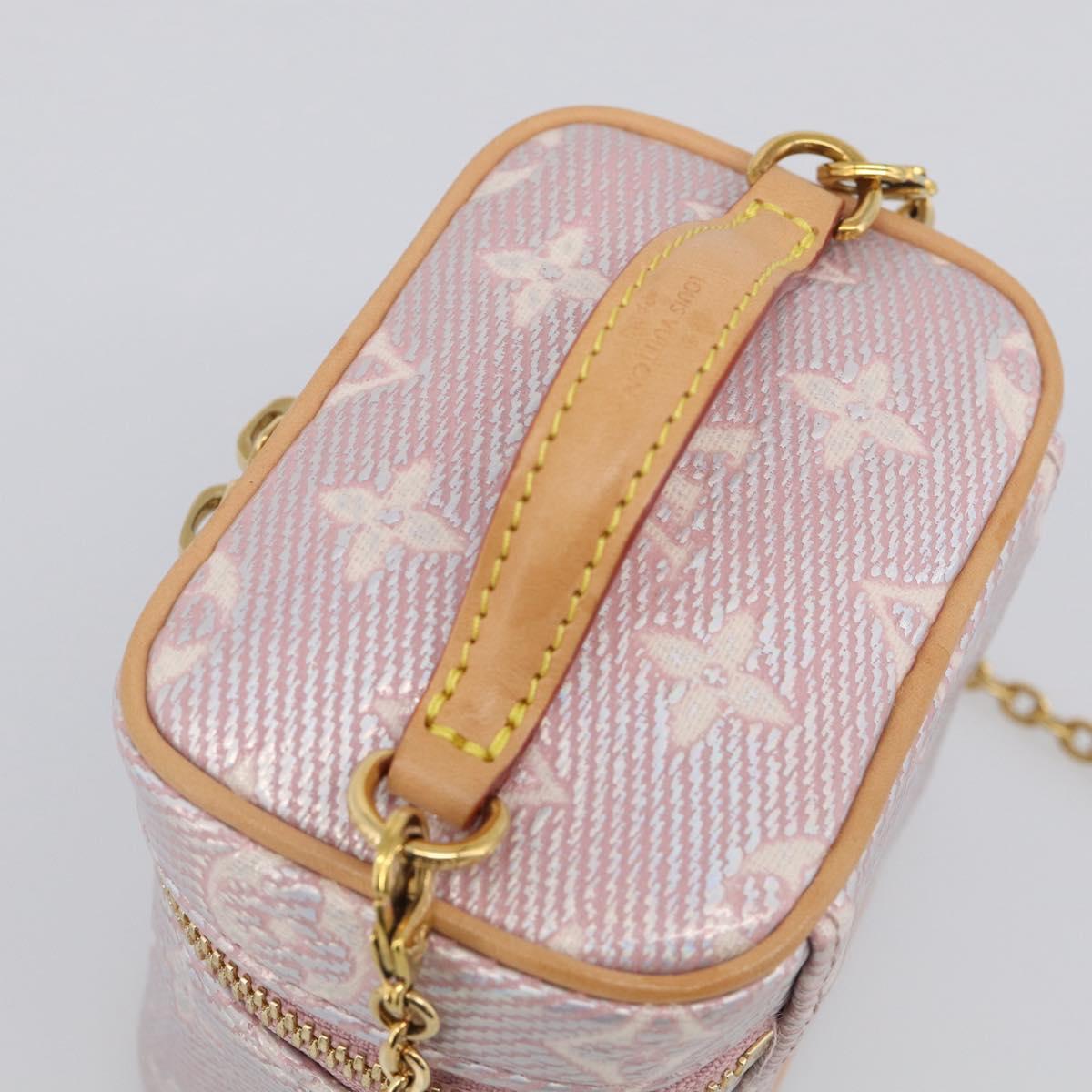 LOUIS VUITTON Monogram micro vanity Shoulder Bag Pink M82527 LV Auth ka6964SM