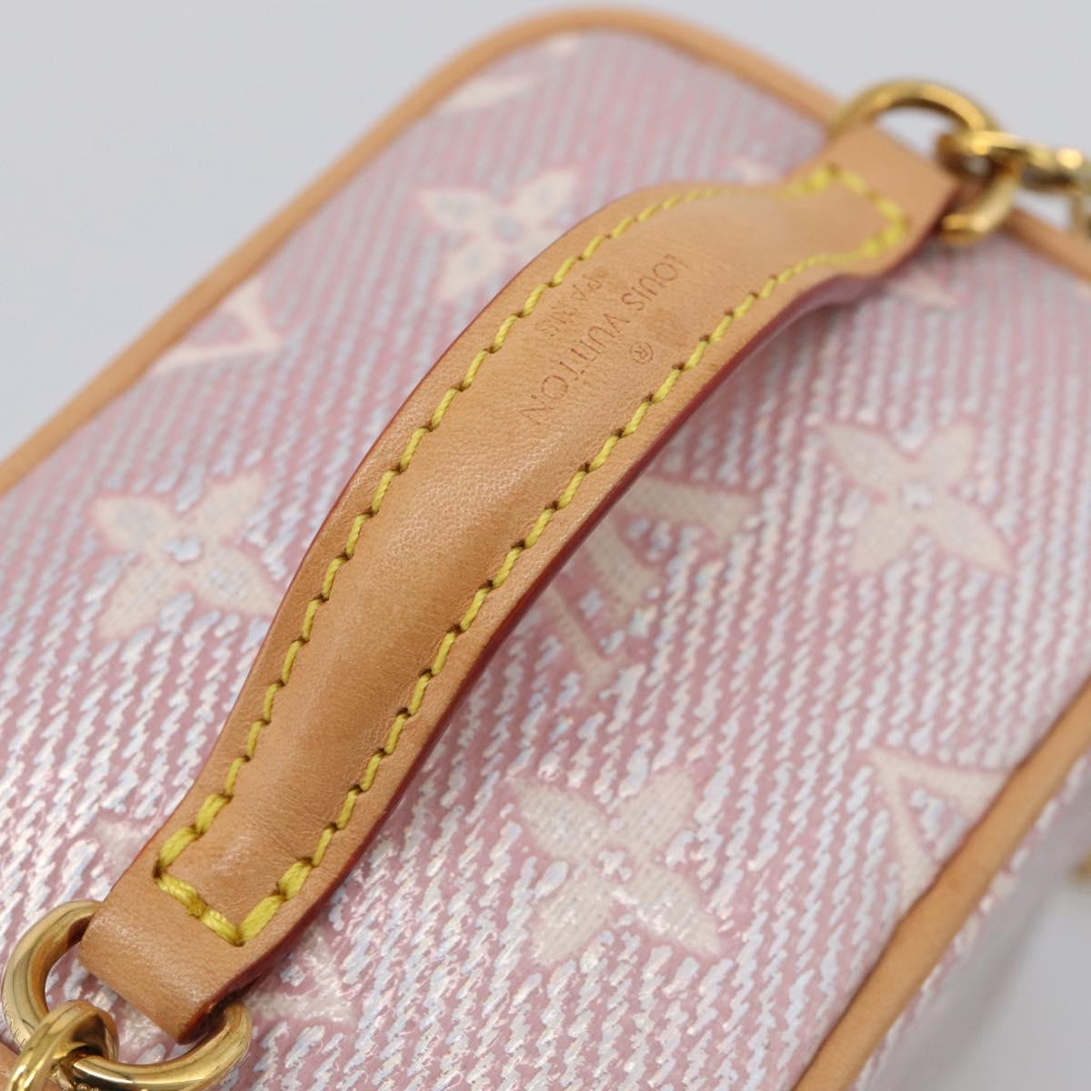 LOUIS VUITTON Monogram micro vanity Shoulder Bag Pink M82527 LV Auth ka6964SM