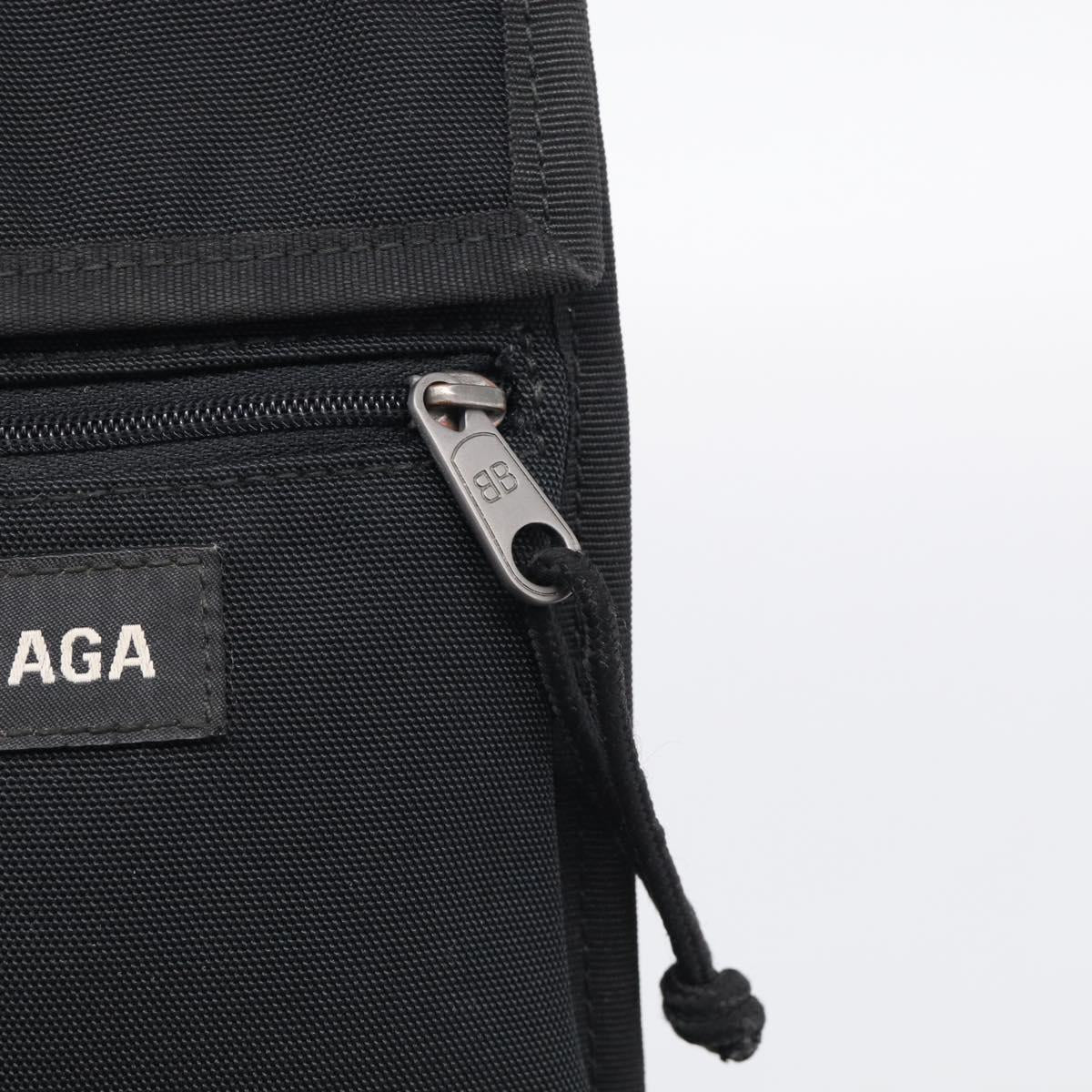 Balenciaga Shoulder Bag Canvas Black 532298 Auth ka6966