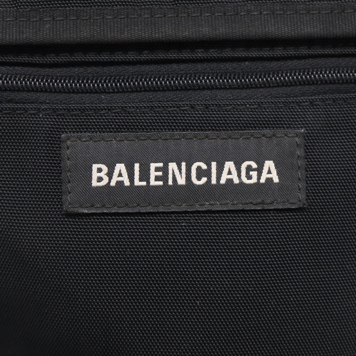 Balenciaga Shoulder Bag Canvas Black 532298 Auth ka6966