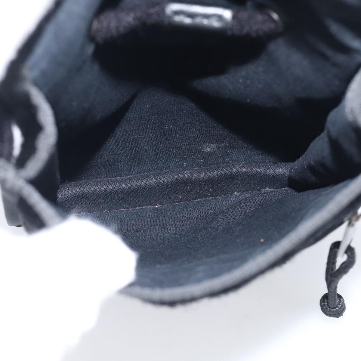Balenciaga Shoulder Bag Canvas Black 532298 Auth ka6966