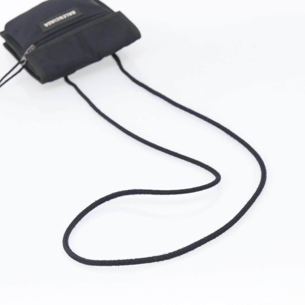 Balenciaga Shoulder Bag Canvas Black 532298 Auth ka6966