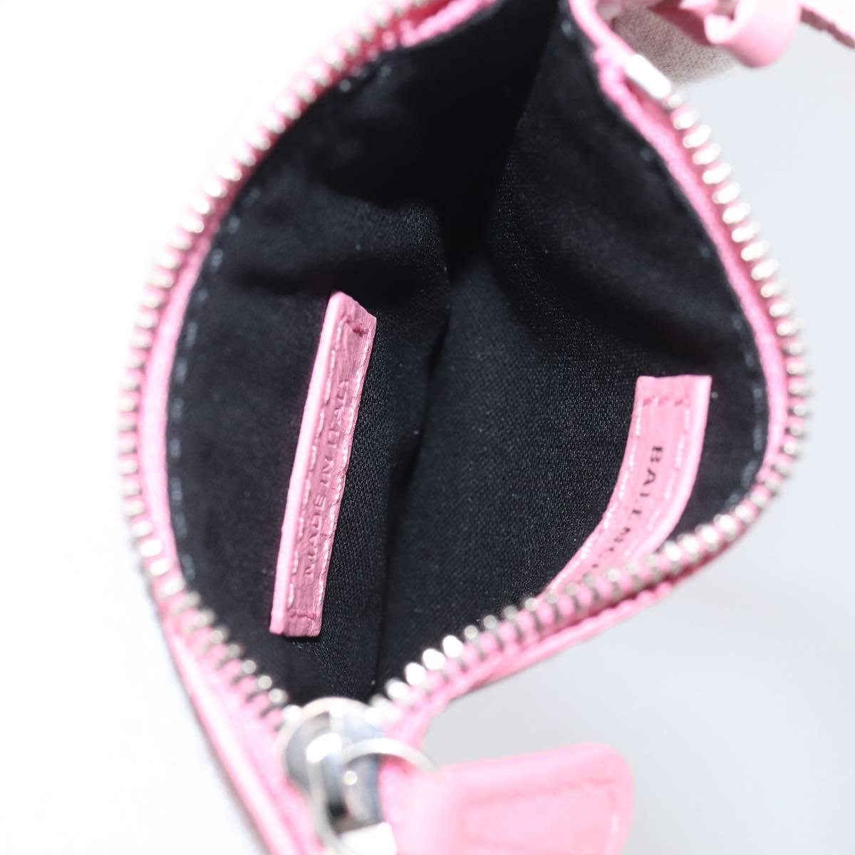 Balenciaga Le Cagoule XS Shoulder Bag Leather Pink Silver 671309 Auth ka6967SAM