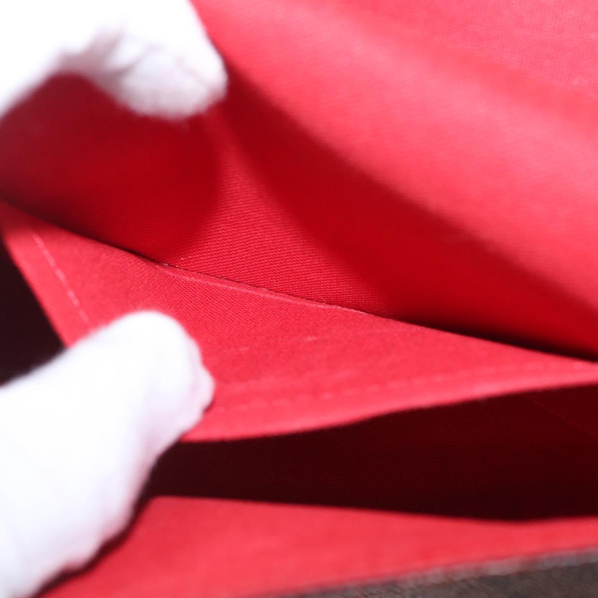 LOUIS VUITTON Damier Ebene Favorit MM Shoulder Bag 2way M41129 LV Auth ka6968V