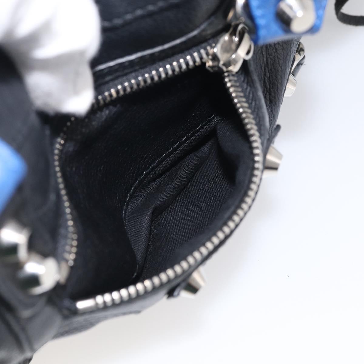 Balenciaga Mini City Hand Bag Leather 2way Black Silver 300295 Auth ka6969M