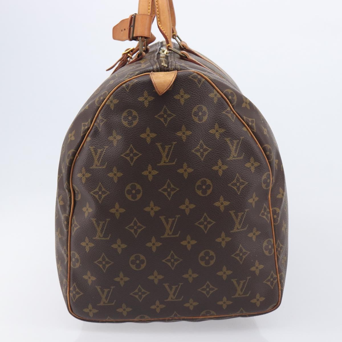 LOUIS VUITTON Monogram Keepall 55 Boston Bag M41424 LV Auth ka6971