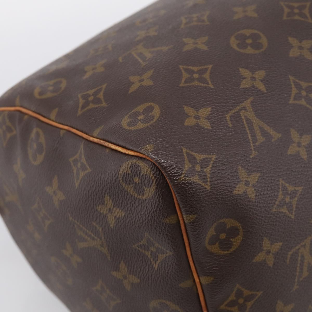 LOUIS VUITTON Monogram Speedy 35 Hand Bag M41524 LV Auth ka6972