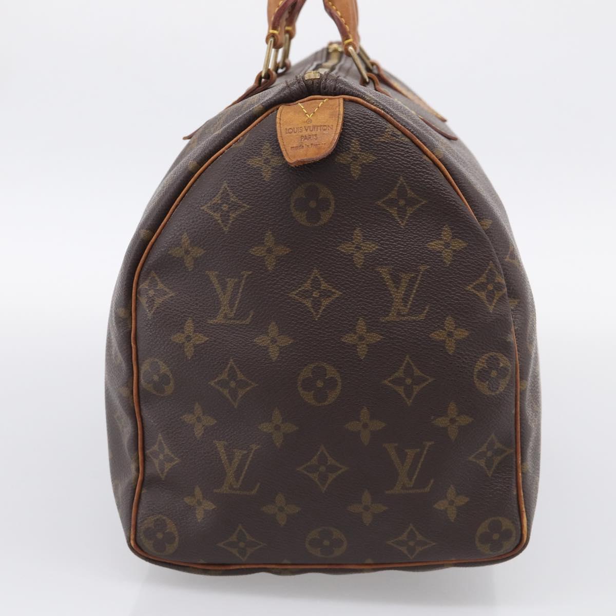LOUIS VUITTON Monogram Speedy 35 Hand Bag M41524 LV Auth ka6972