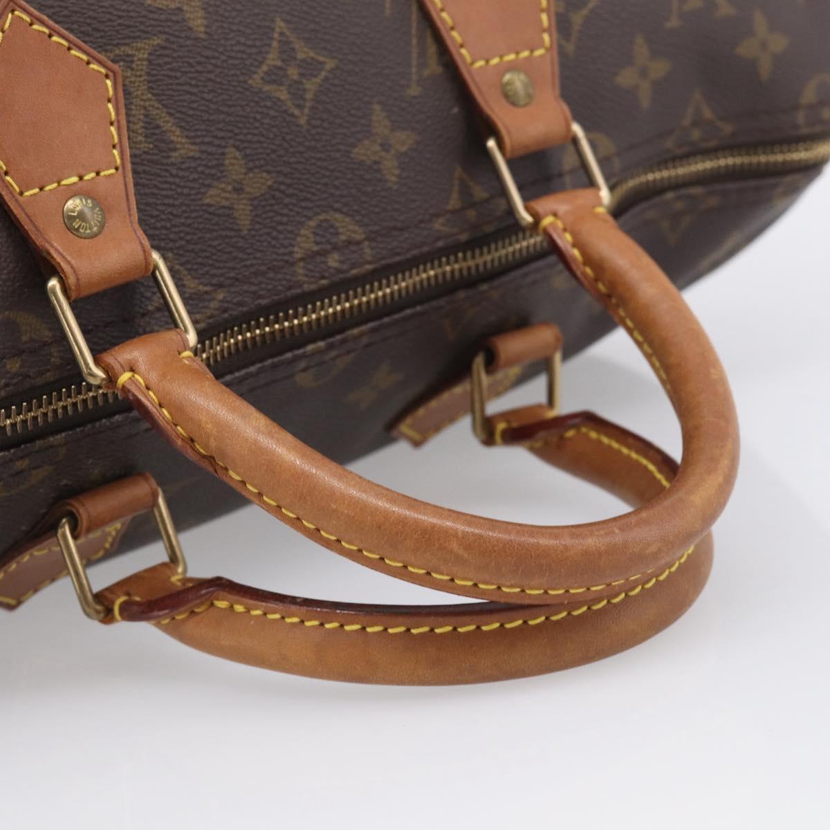 LOUIS VUITTON Monogram Speedy 35 Hand Bag M41524 LV Auth ka6972