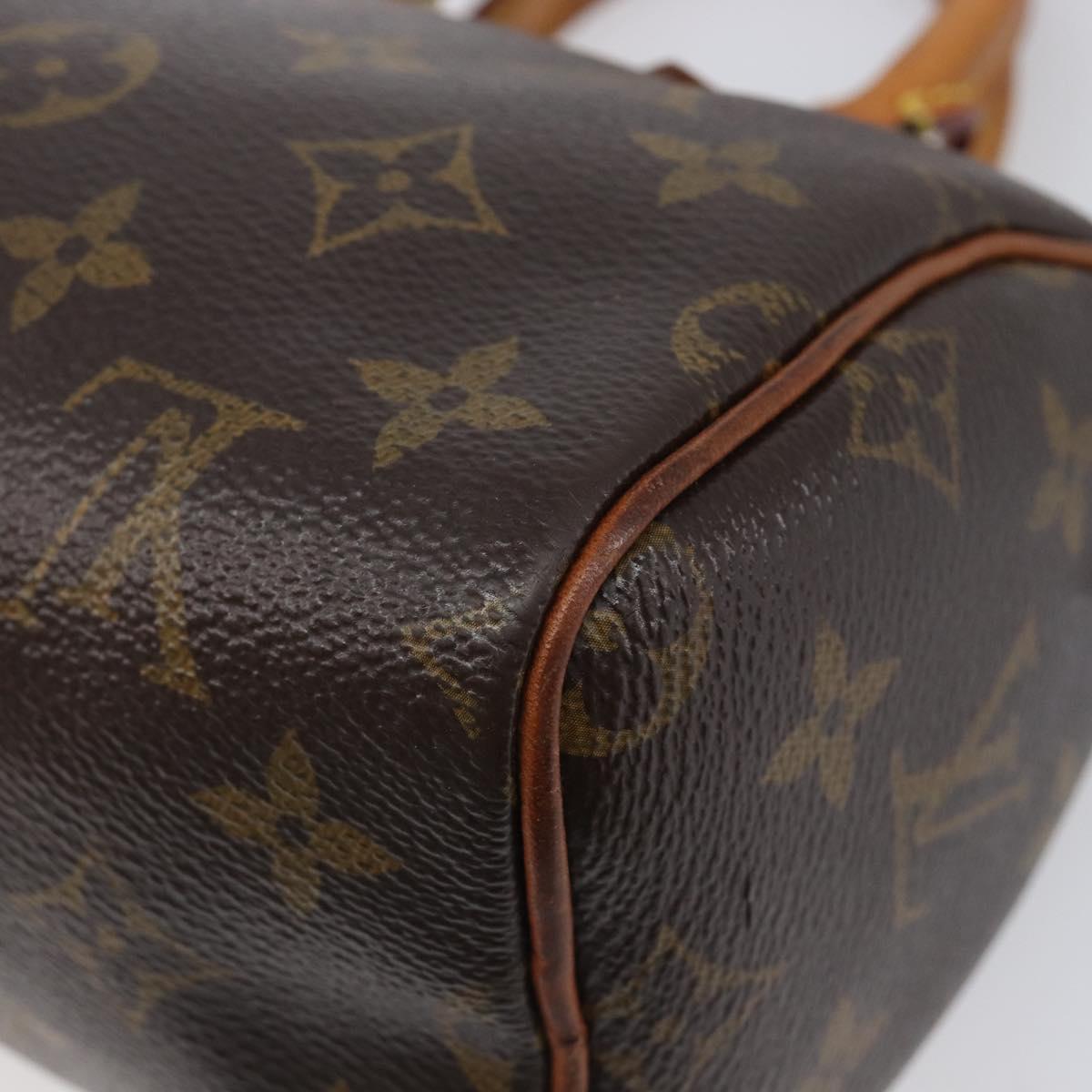 LOUIS VUITTON Monogram Nano Speedy Shoulder Bag 2way M61252 LV Auth ka6975A