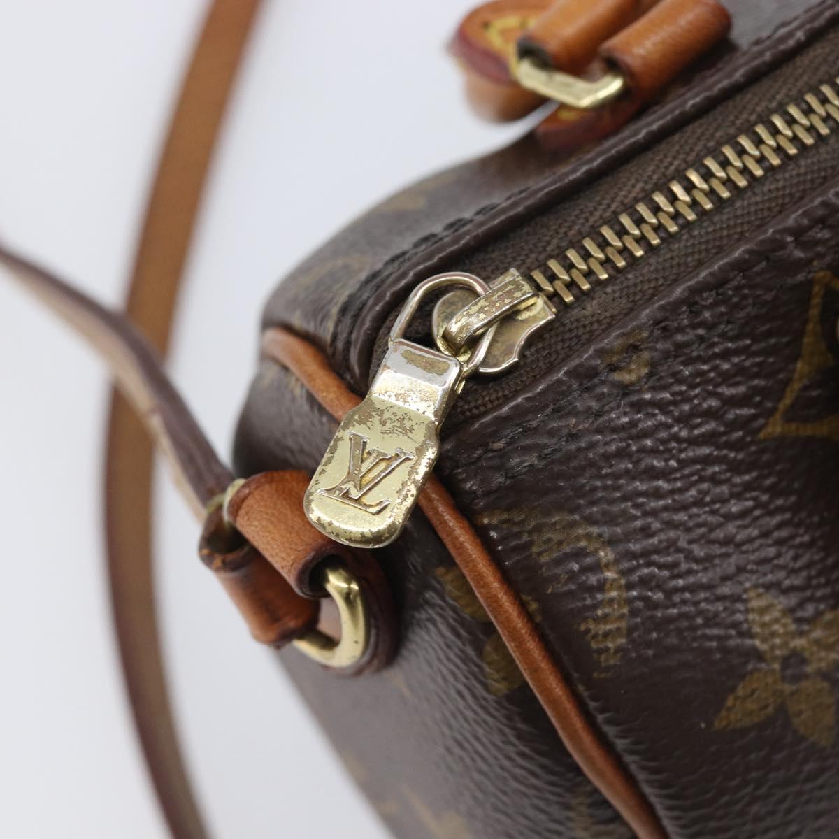 LOUIS VUITTON Monogram Nano Speedy Shoulder Bag 2way M61252 LV Auth ka6975A