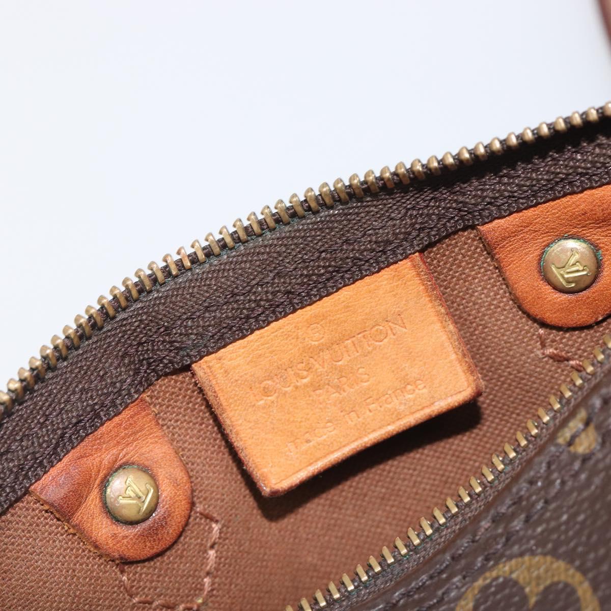 LOUIS VUITTON Monogram Nano Speedy Shoulder Bag 2way M61252 LV Auth ka6975A
