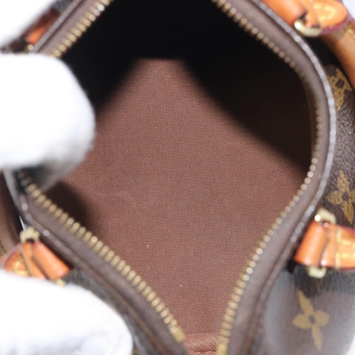 LOUIS VUITTON Monogram Nano Speedy Shoulder Bag 2way M61252 LV Auth ka6975A