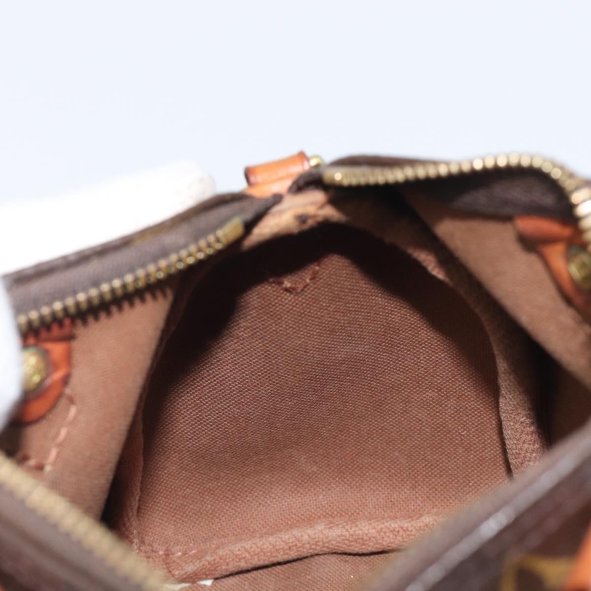 LOUIS VUITTON Monogram Nano Speedy Shoulder Bag 2way M61252 LV Auth ka6975A