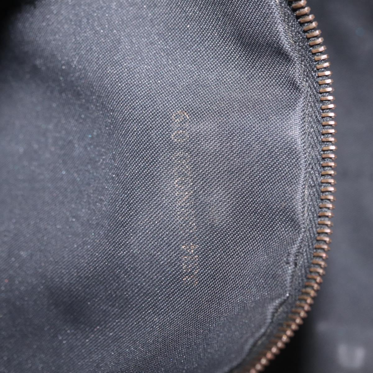 FENDI Zucchino Canvas Tote Bag Black Gold Auth ka6977