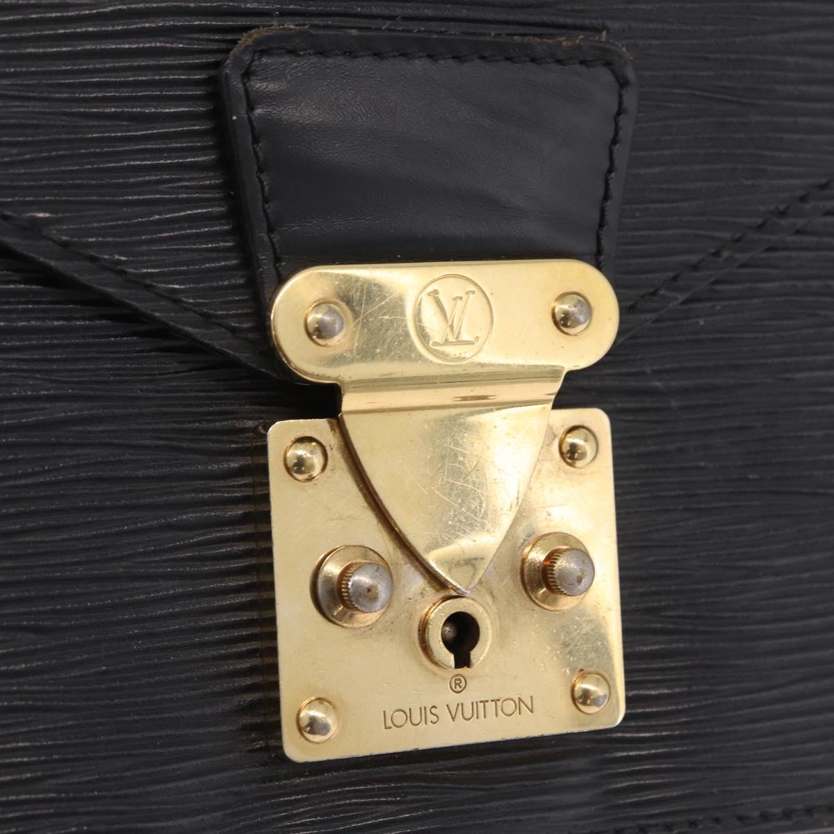 LOUIS VUITTON Epi Monceau28 Hand Bag Black M52122 LV Auth ka6985