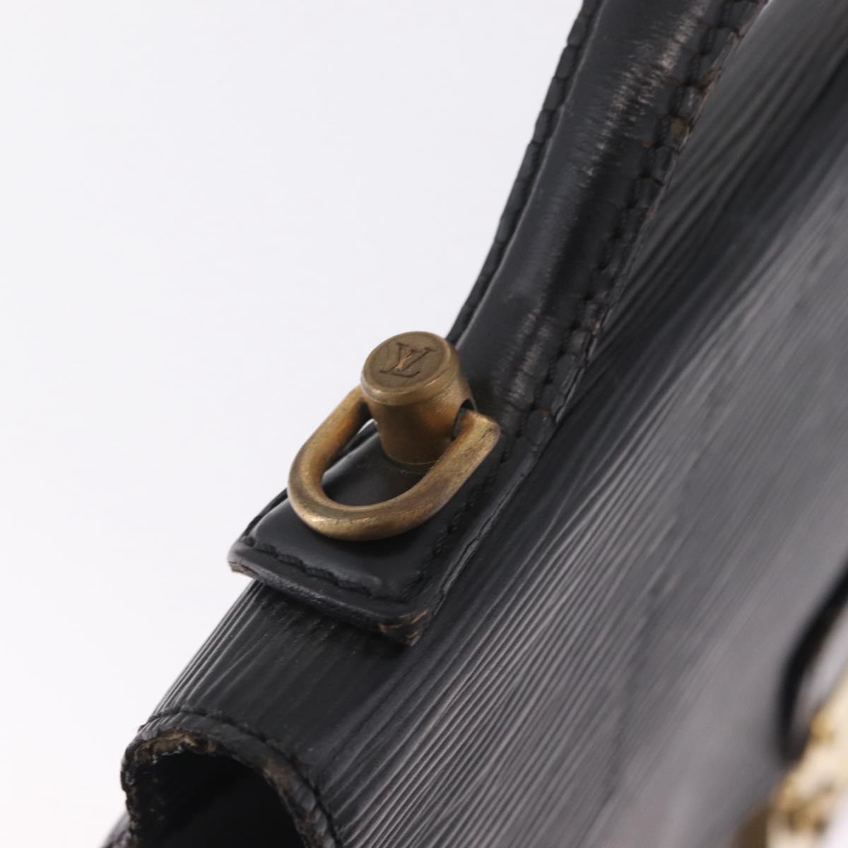 LOUIS VUITTON Epi Monceau28 Hand Bag Black M52122 LV Auth ka6985