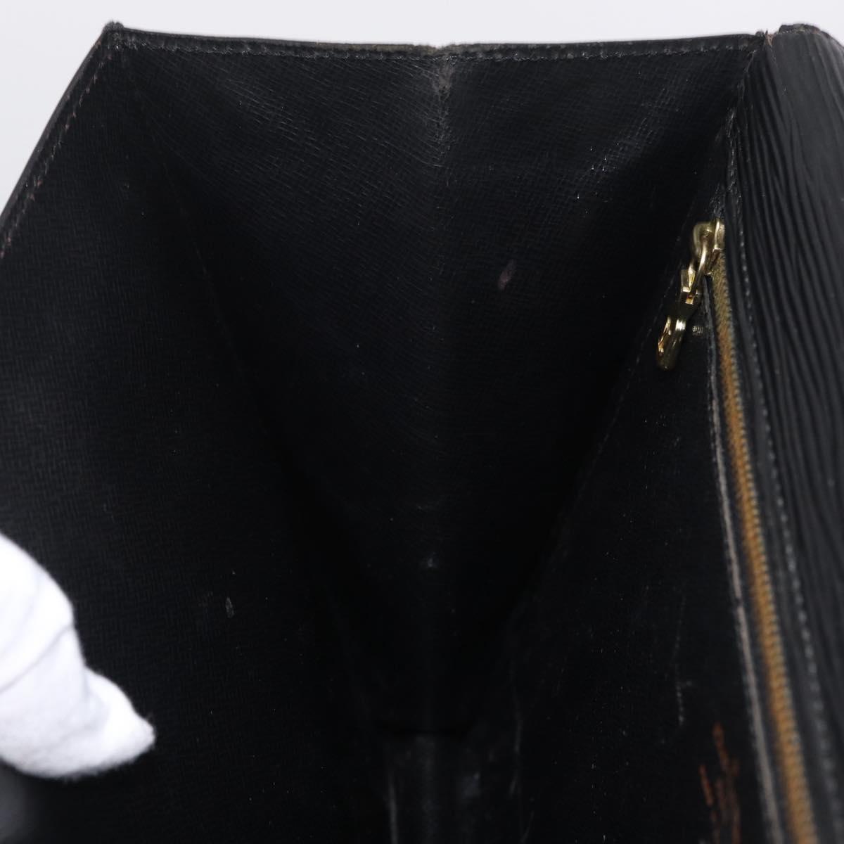 LOUIS VUITTON Epi Monceau28 Hand Bag Black M52122 LV Auth ka6985