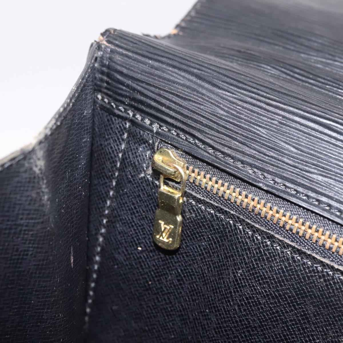 LOUIS VUITTON Epi Monceau28 Hand Bag Black M52122 LV Auth ka6985