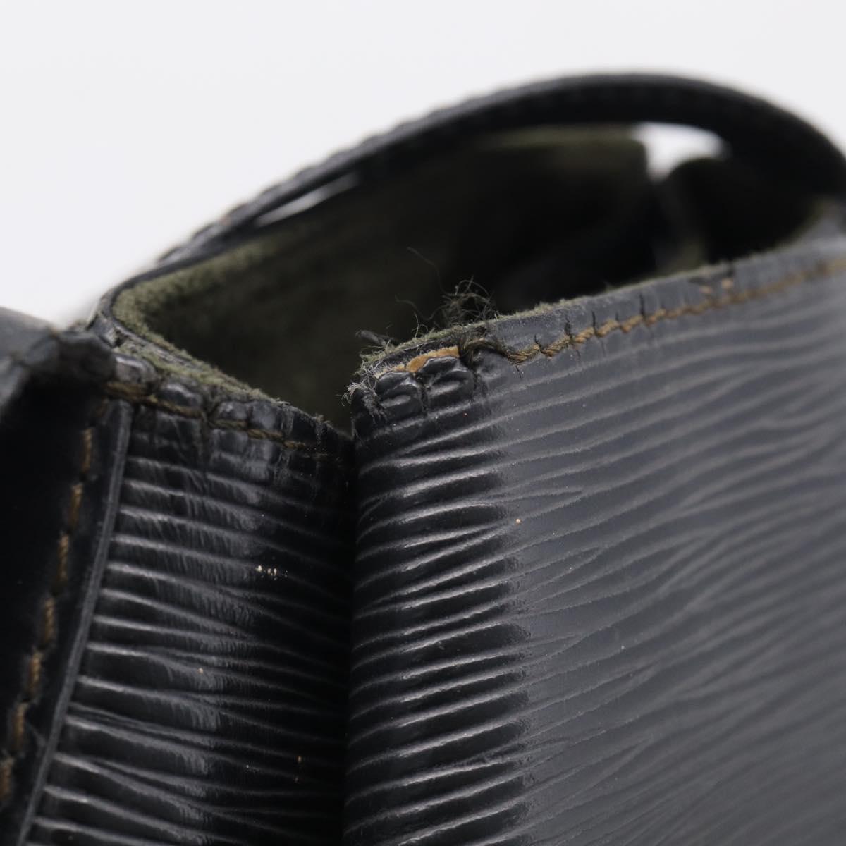 LOUIS VUITTON Epi Sac Depaule PM Shoulder Bag Black M80157 LV Auth ka6986