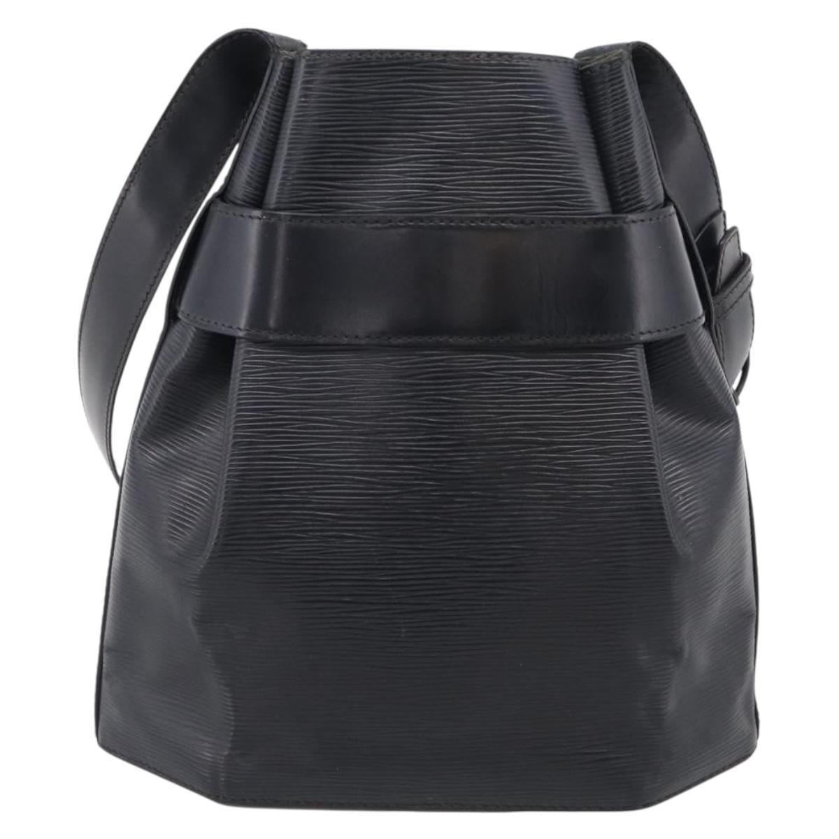 LOUIS VUITTON Epi Sac Depaule PM Shoulder Bag Black M80157 LV Auth ka6986