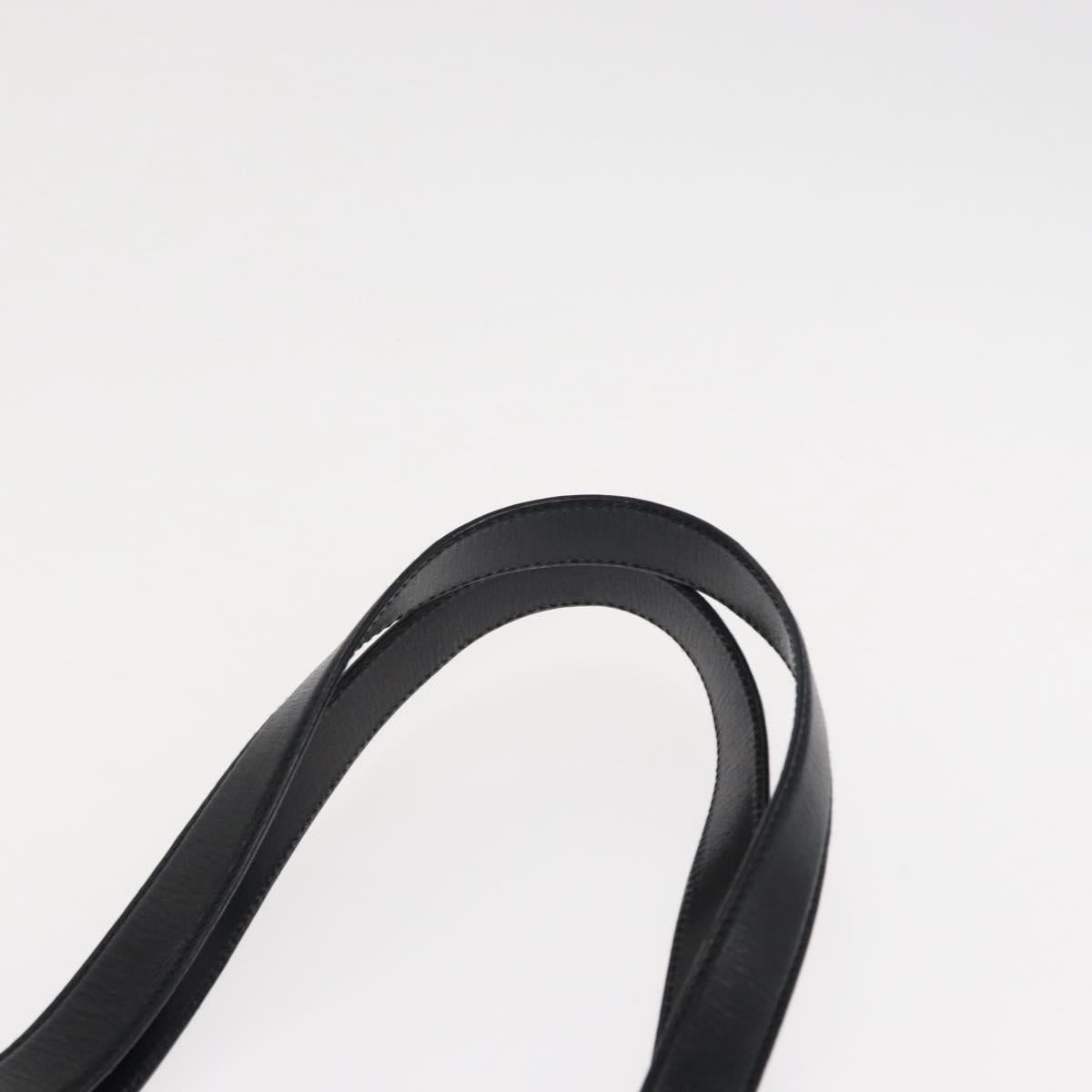 Salvatore Ferragamo Tote Bag Leather Black Gold Auth ka699