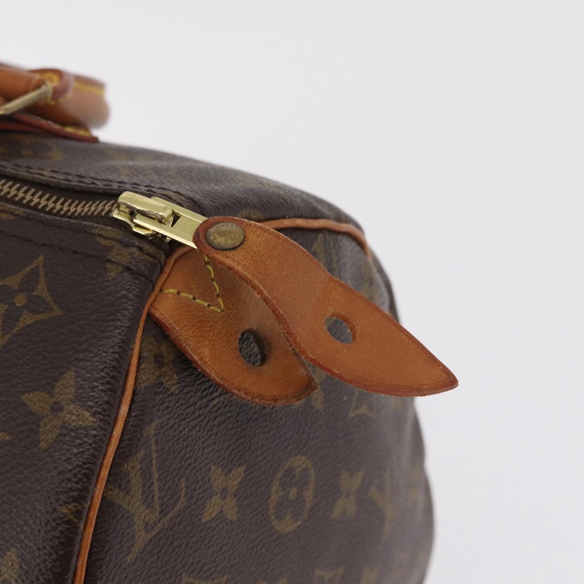 LOUIS VUITTON Monogram Speedy 30 Hand Bag M41526 LV Auth ka6994A