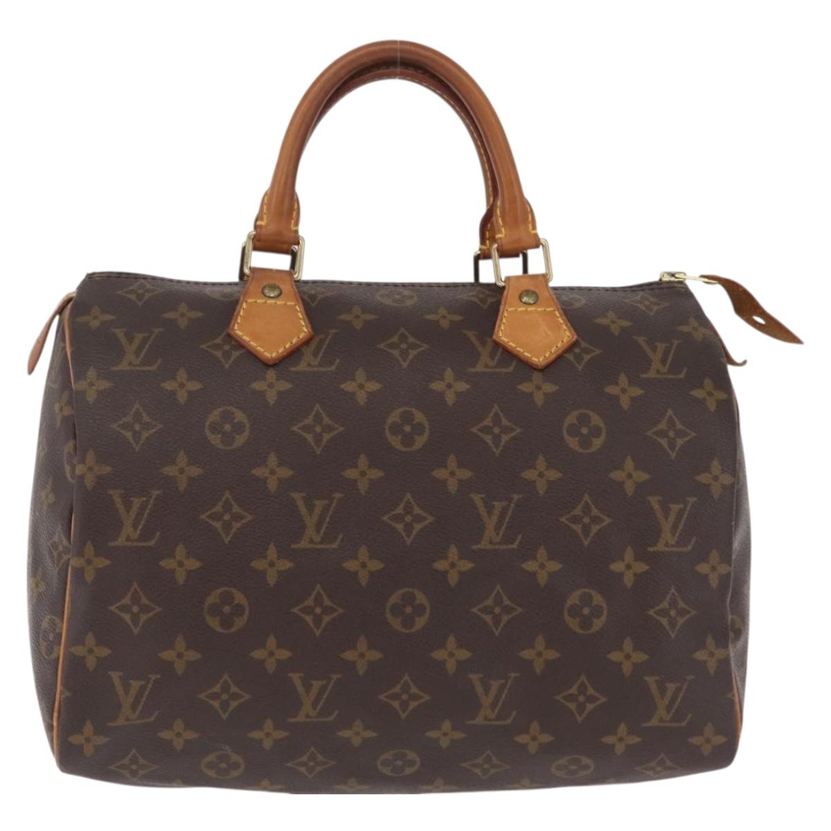 LOUIS VUITTON Monogram Speedy 30 Hand Bag M41526 LV Auth ka6994A