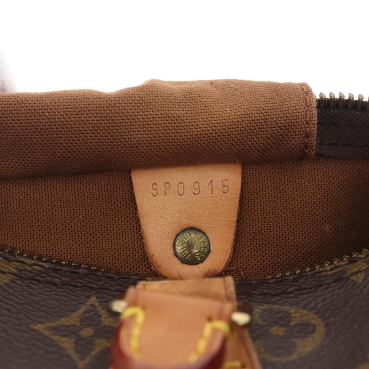 LOUIS VUITTON Monogram Speedy 30 Hand Bag M41526 LV Auth ka6994A