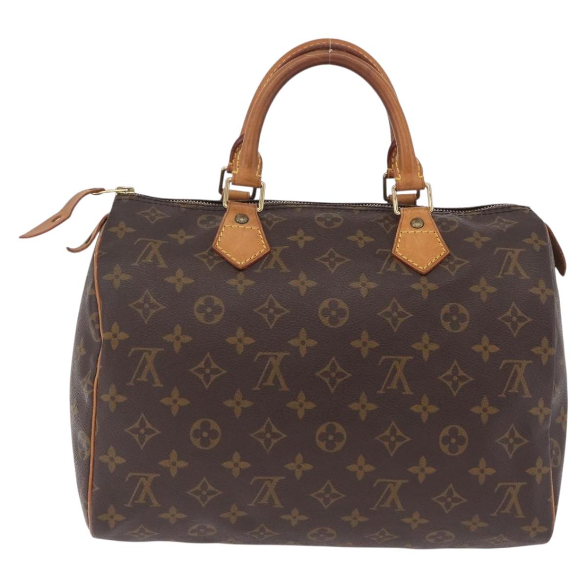 LOUIS VUITTON Monogram Speedy 30 Hand Bag M41526 LV Auth ka6994A