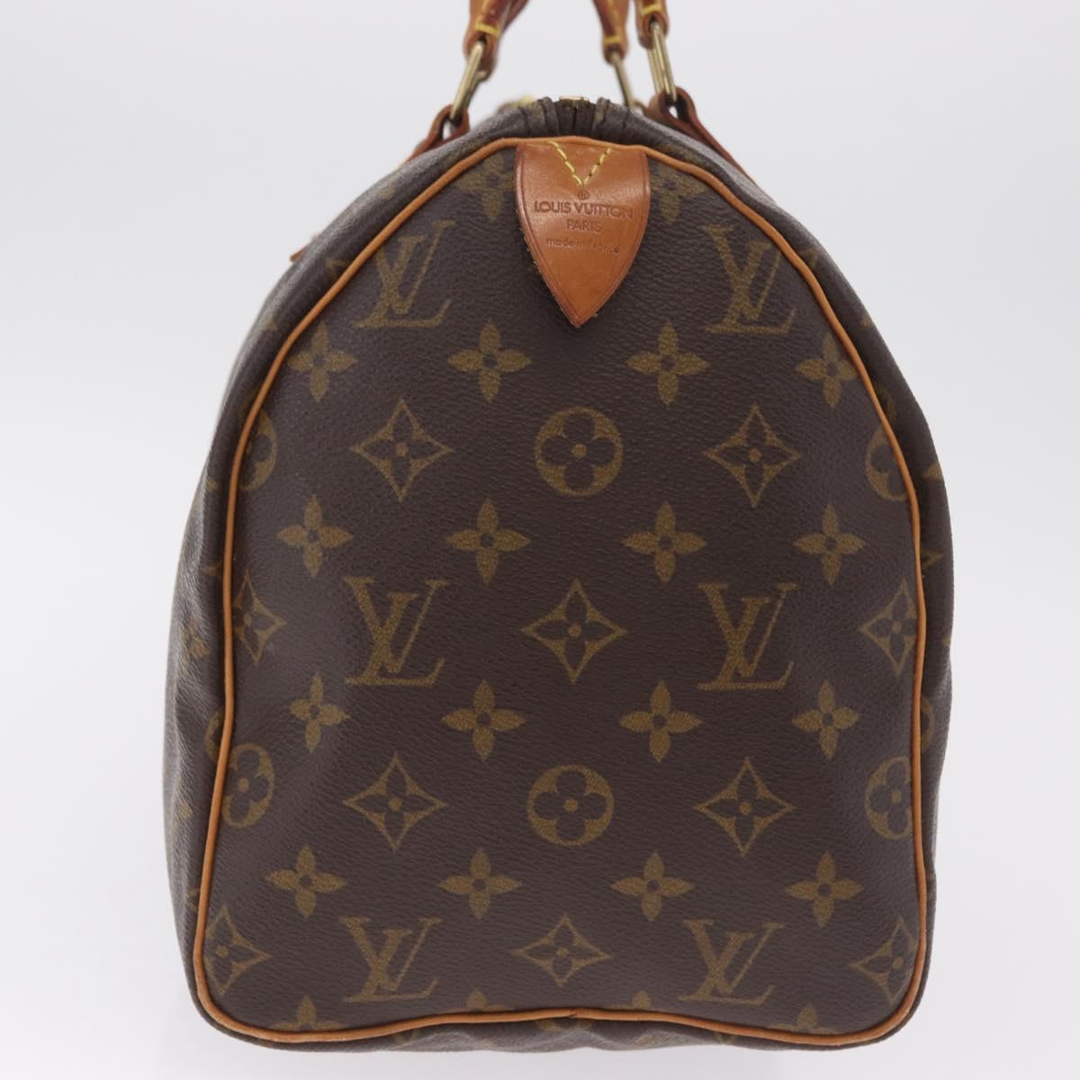 LOUIS VUITTON Monogram Speedy 30 Hand Bag M41526 LV Auth ka6994A