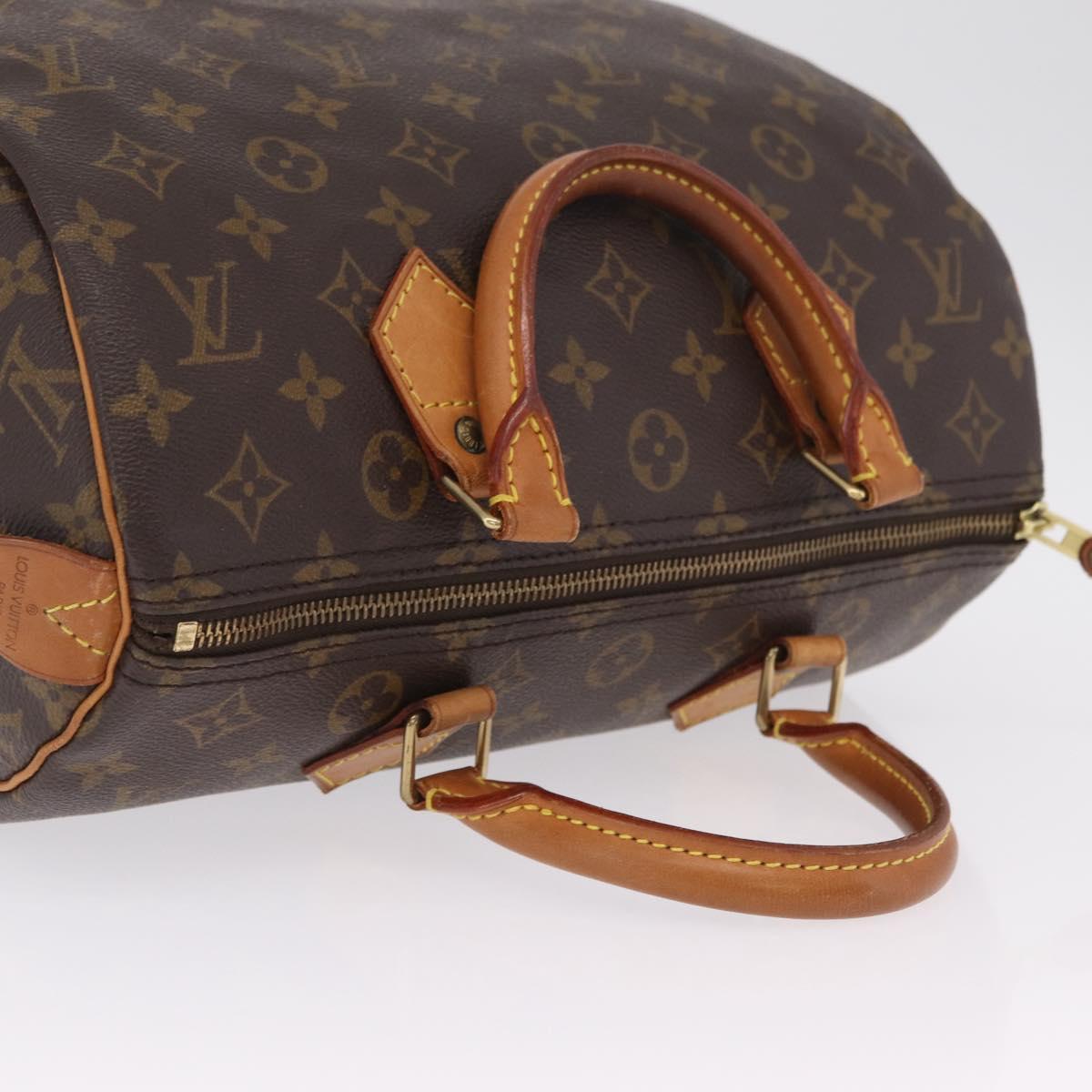 LOUIS VUITTON Monogram Speedy 30 Hand Bag M41526 LV Auth ka6994A