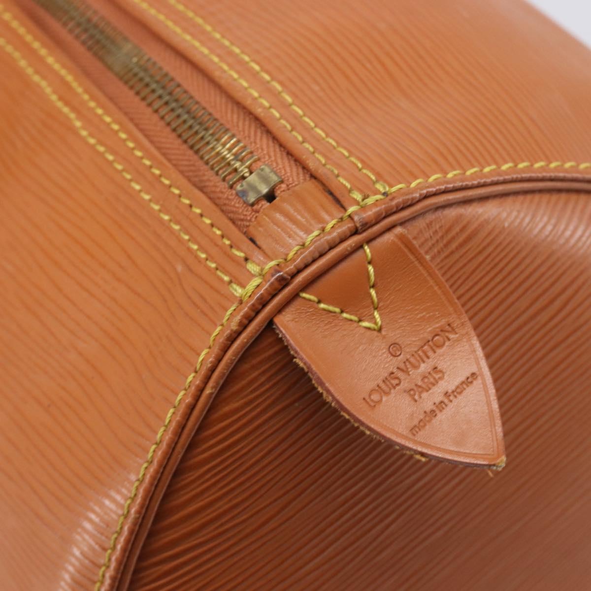 LOUIS VUITTON Epi Keepall 50 Boston Bag Zipangu Gold M42968 LV Auth ka6996