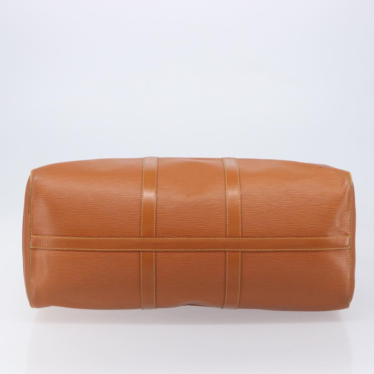 LOUIS VUITTON Epi Keepall 50 Boston Bag Zipangu Gold M42968 LV Auth ka6996