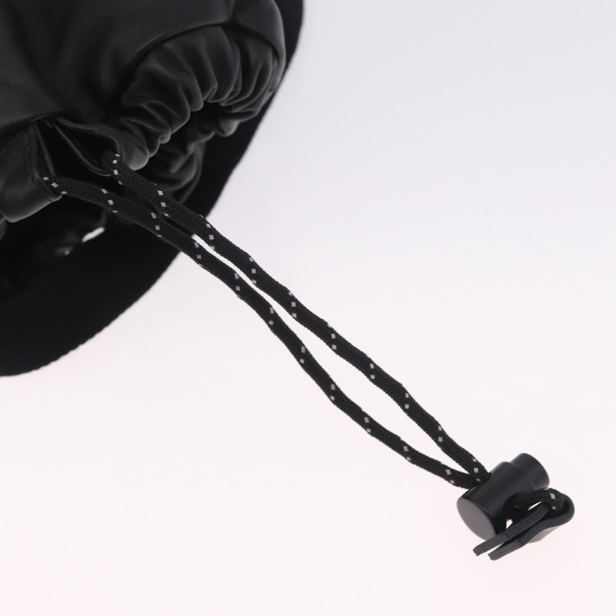 Bottega Veneta bucket purse Shoulder Bag Leather Black Auth ka6997V