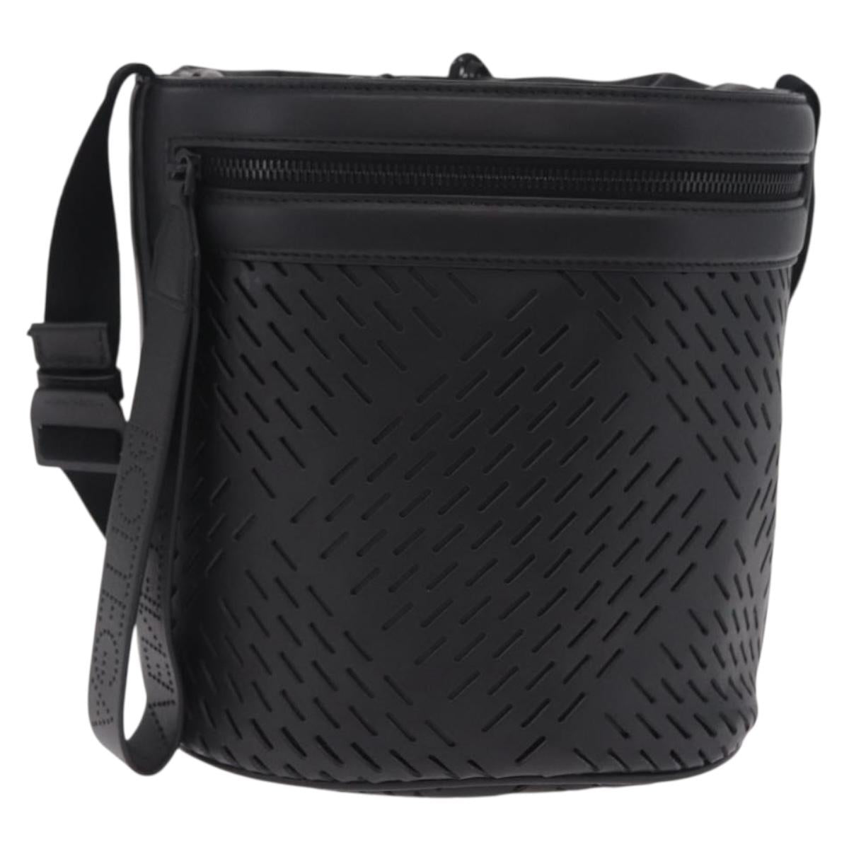 Bottega Veneta bucket purse Shoulder Bag Leather Black Auth ka6997V
