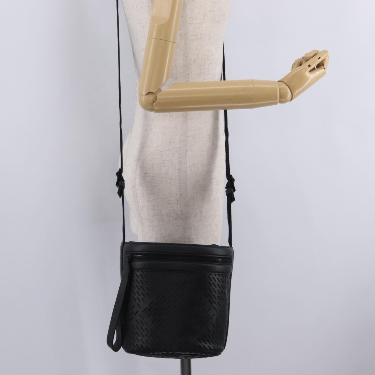 Bottega Veneta bucket purse Shoulder Bag Leather Black Auth ka6997V